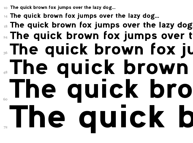 Ogonek font waterfall